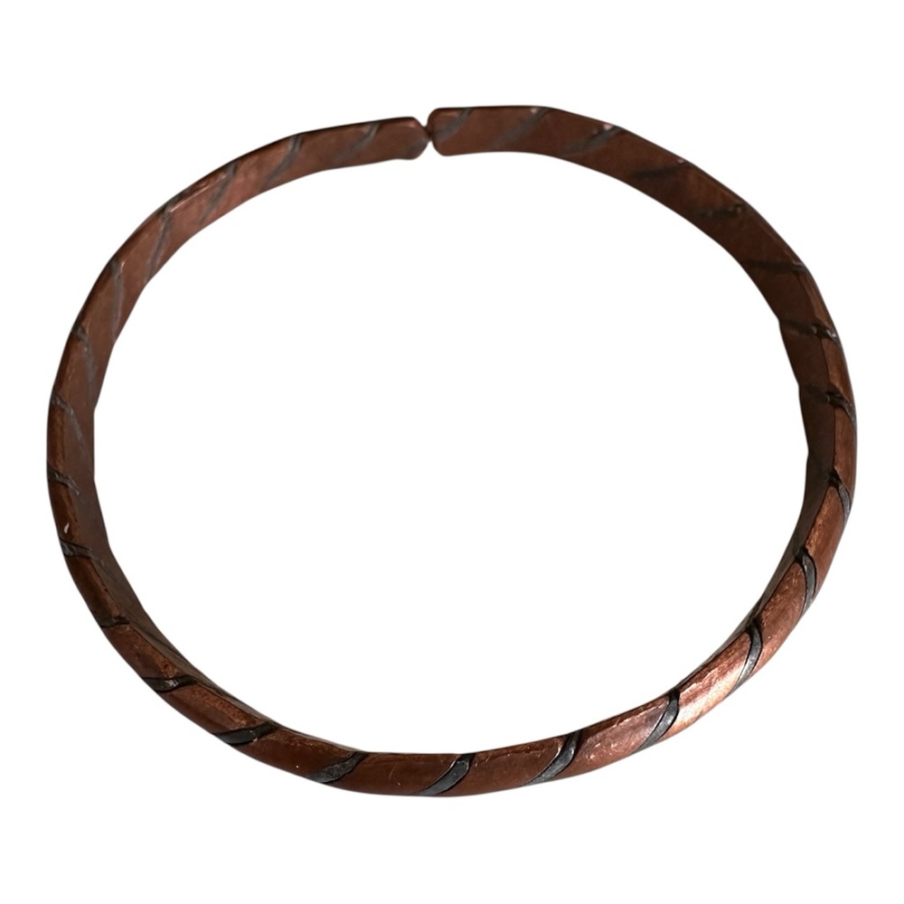 Vintage Copper Twisted Cuff Bracelet